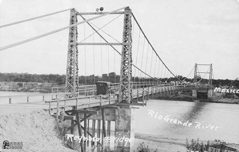 Hidalgo Reynosa  International Bridge crossing Rio Grande into Mexico