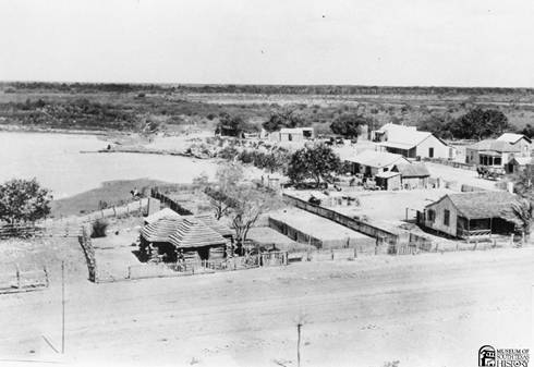 Hidalgo Texas and the Rio Grande, old photo