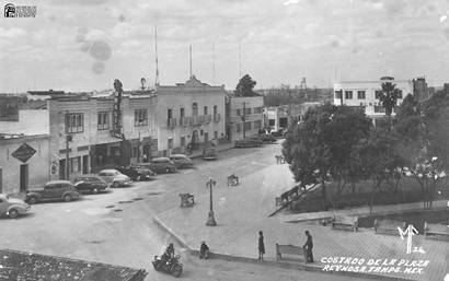Plaza in Reynosa Mexico, old photo