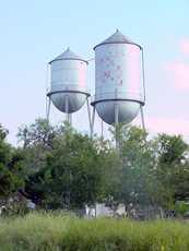 Karnes City, Texas water towers