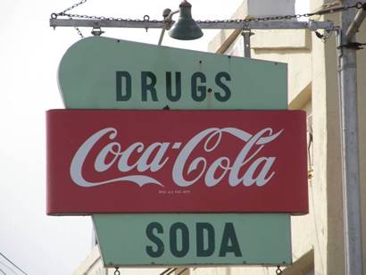 La Vernia Tx drug store Coca Cola sign
