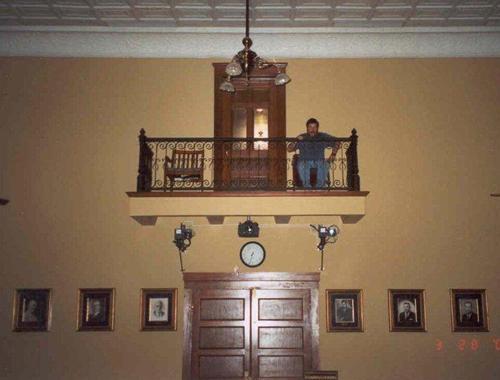 1909 Webb County Courthouse courtroom balcony, Laredo Texas