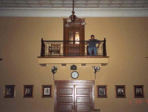 1909 Webb County Courthouse courtroom balcony, Laredo Texas