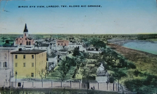 Laredo TX - along Rio  Grande, Birds Eye View