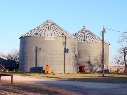 Silos in McCoy Texas