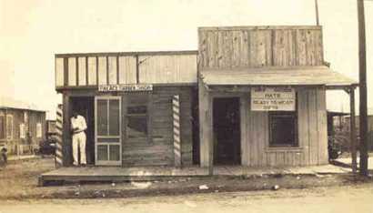 Mirando City Barber Shop, Texas 1920s