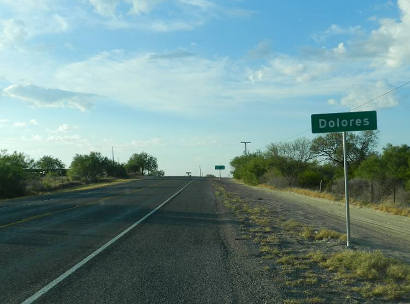 Dolores Tx Road Sign