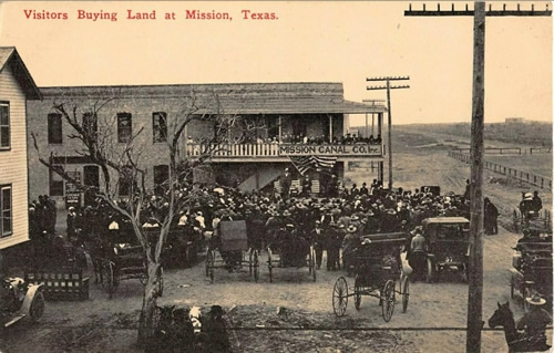 Mission Tx - Visitors buying land in 1906