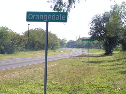 Orangedale TX City Limit Sign