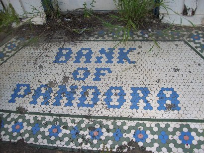 Pandora TX - Bank  of Pandora entrance tile work
