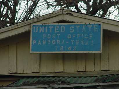 Pandora Texas post office