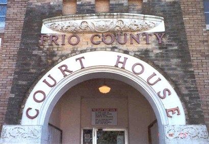 Frio county Courthouse entrance, Pearsall Texas