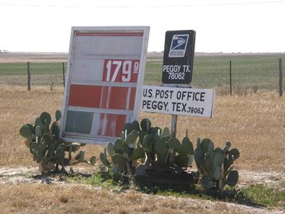 Peggy Texas cactus & post office zip code 78062