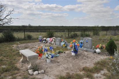 Pila Blanca TX Cemetery and Distant View