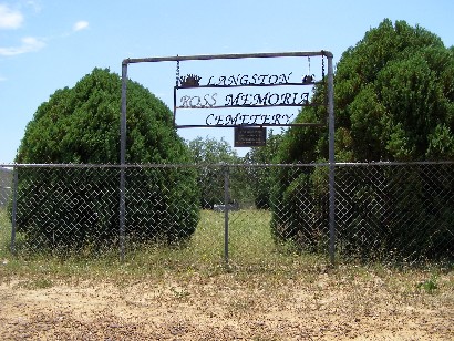 Rossville TX - Langston Ross Memorial Cemetery