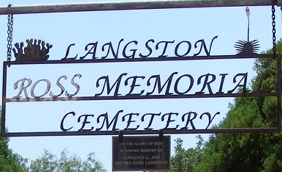 Rossville TX - Langston Ross Memorial Cemetery