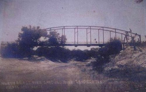 San Diego Bridge over San Diego River, Texas vintage photo
