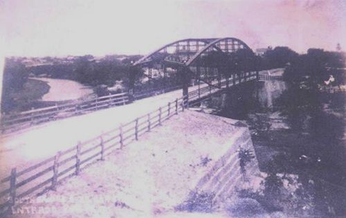 San Diego Bridge over San Diego River, Texas vintage photo