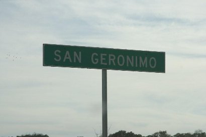 Bexar County Texas -  San Geronimo Road Sign