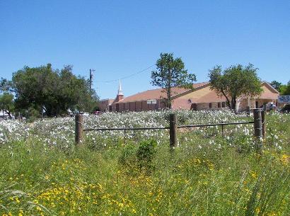 Bexar County, Sayer, Texas -  Salem Sayers Baptist Church and School along US 87.