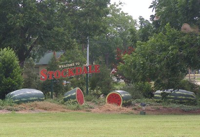 Stockdale TX Welcome sign