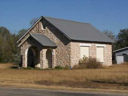 Closed church in Tuleta Texas