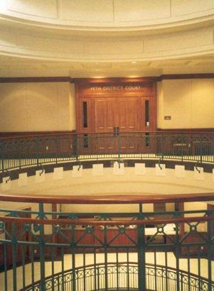 Zapata County Courthouse rotunda, Zapata, Texas