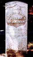 Spanish American War tombstone in Houston's Glenwood Cemetery