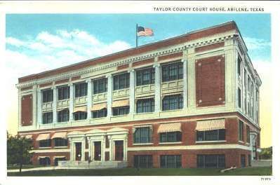 The 1914 Taylor County courthouse in Abilene, Texas