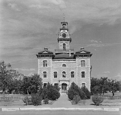 Shackelford County Courthouse, albany Texas old photo