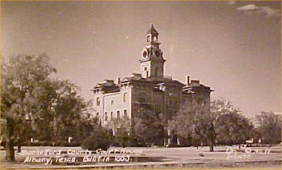 Shackelford County Courthouse, Albany, Texas old photo