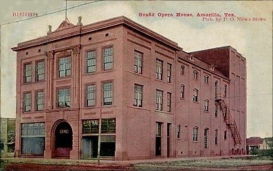 Grand Opera House, Amarillo, Texas postcard