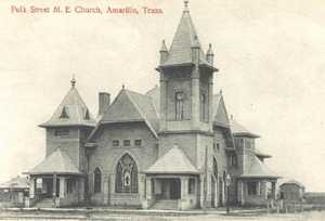 Polk Street Methodist Episcopal Church, Amarillo, Texas 1900s
