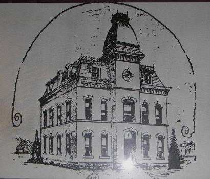 Amarillo TX - 1896 Potter County Courthouse drawing