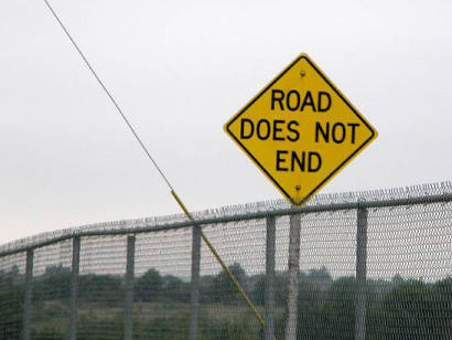 Amarillo Tx - Road Does Not End