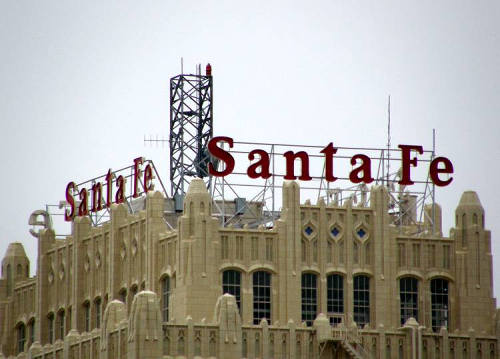 Amarillo Tx - Santa Fe Building  sign