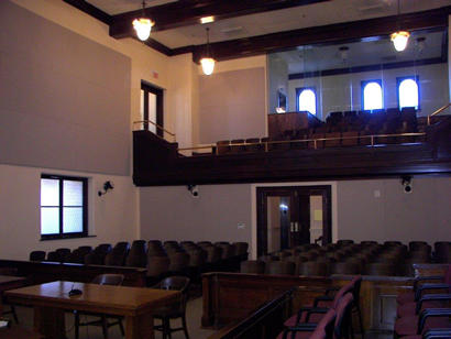 TX - Archer County Courthouse district courtroom