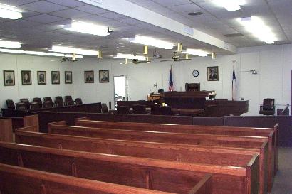Athens, TX - Henderson County Courthouse Courtroom