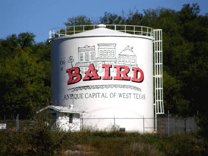 Baird, Texas welcome sign