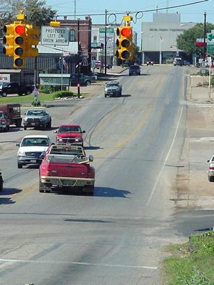 Bellville, Texas main street