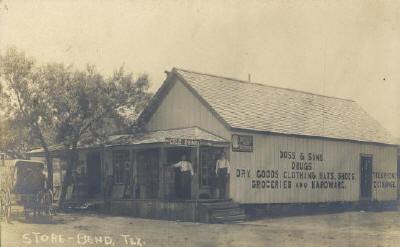 Bend Texas Doss and Sons General Store, 1900s