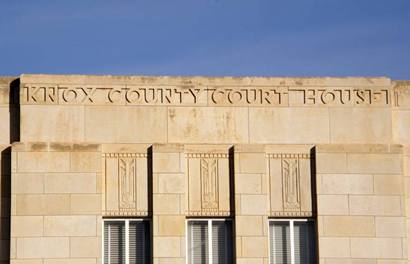 Knox County Courthouse detail,  Benjamin Texas