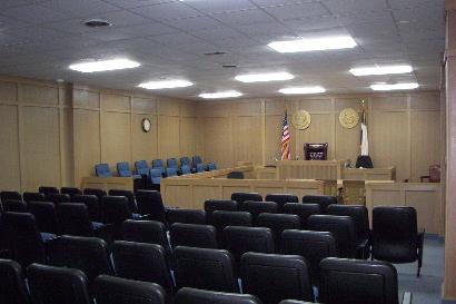 1927 Reagan County courthouse courtroom, Big Lake Texas