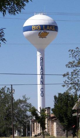 Big Lake TX Water Tower