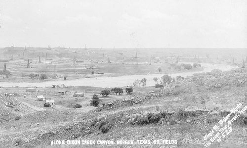 Along Dixon Creek Canyon, Borger Texas Oil Fields