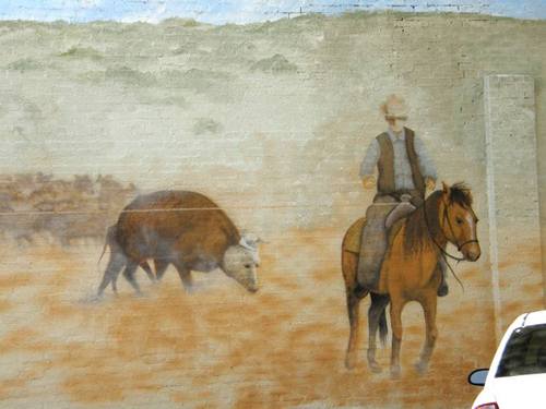 Breckenridge, TX - Cowboy mural