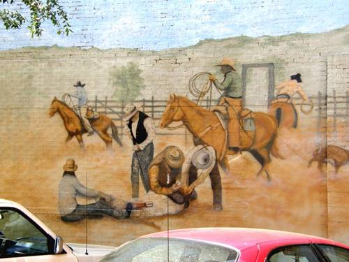 Breckenridge, TX - Cowboy mural