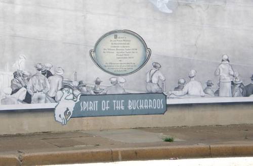 Breckenridge, TX - Spirit of the Buckaroos mural 