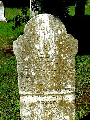 Washington County, Brenham Texas - B'nai Abraham Cemetery, Tombstone with Hebrew inscription