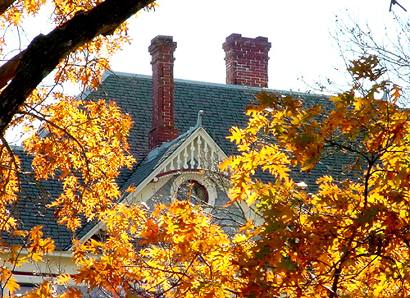 Fall scene in Brenham, Texas